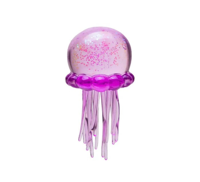 Jelly Squish Glitter Jellyfish Squishy Toy with Stretchy Tentacles