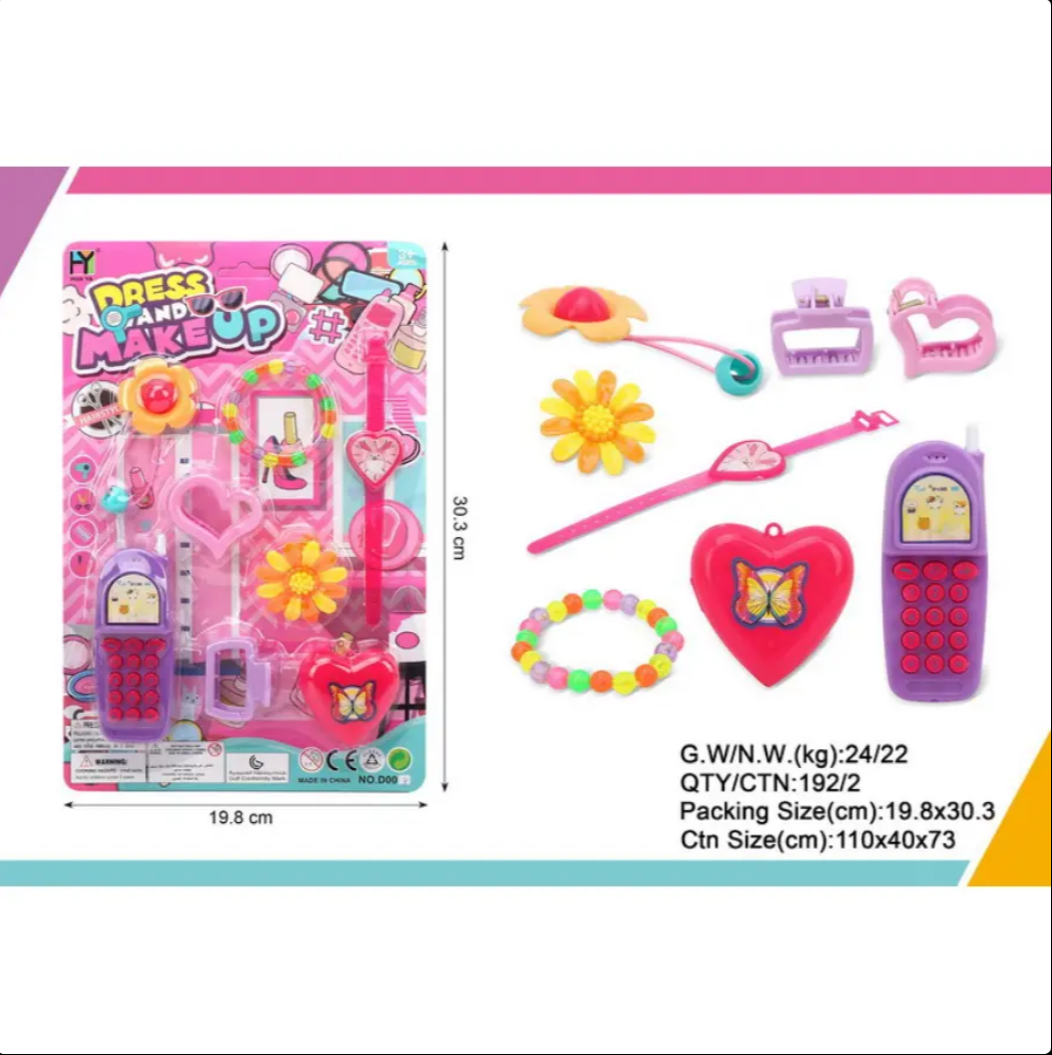 Pretend Play Beauty Set - Encourages Creative Funs, Builds Social Skills