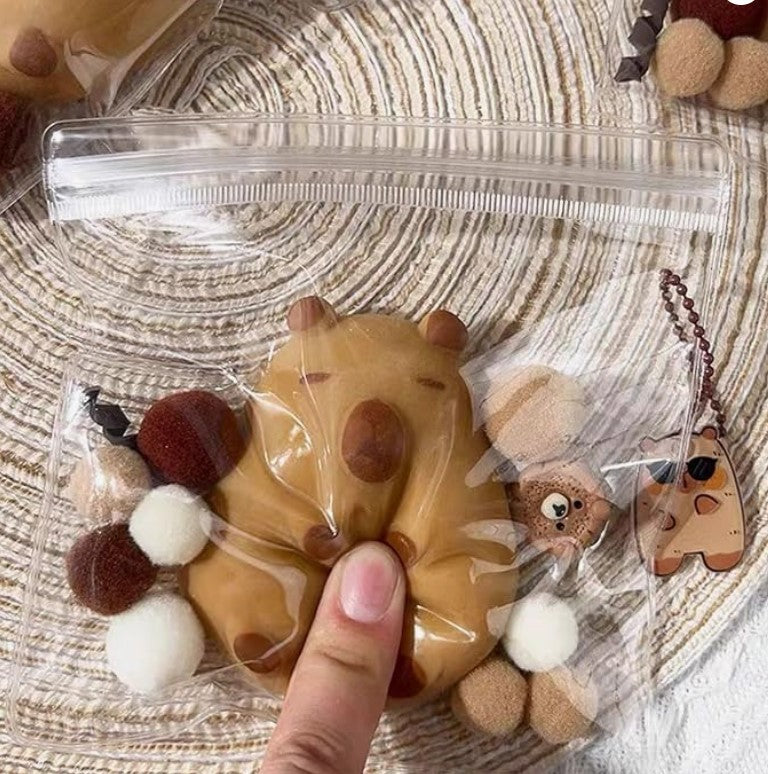 Capybaras Squeeze Toy - Taba Squishy Toys for Kids Stress Relief & Fun Play Set