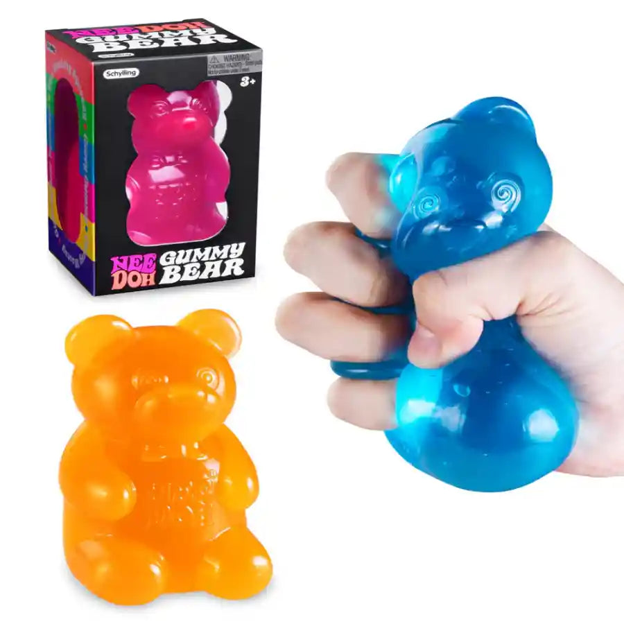 Gummy bear squishy slow rising sensory fidget stress relief toy assorted colours UK