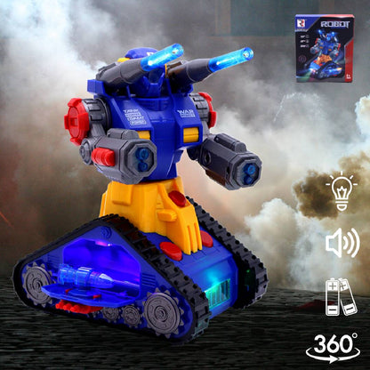 Smart robot warrior toy with lights and sounds electronic walking robot toy for kids futuristic interactive play