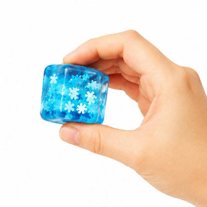 Sugar ice cube stress ball squishy fidget sensory toy 5cm soft transparent snow cube squeeze toy for kids and adults