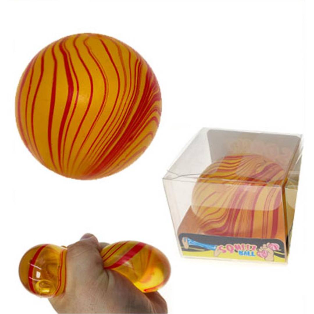 Stripe ball squishy stress ball 6cm colourful swirl sensory fidget squeeze toy for kids and adults