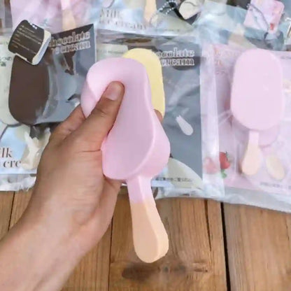 Hachimi popsicle ice cream squishy toy slow rising sensory fidget stress relief toy chocolate matcha strawberry UK