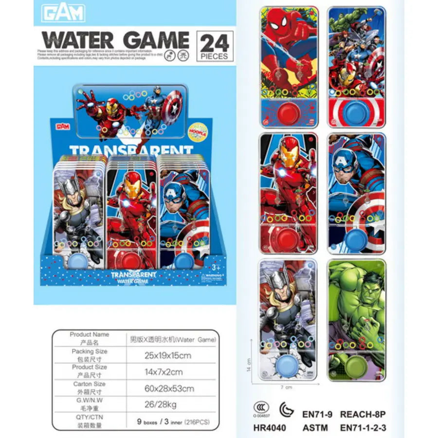 Super Hero Handheld Water Ring Game for Kids Budget Store UK