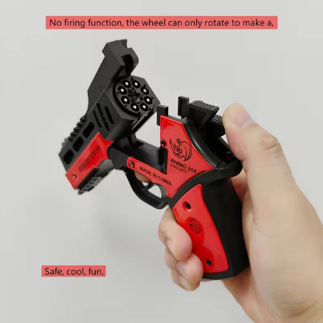 Toy Revolver Role Play Gun Revolving Action Pretend Play Costume Accessory