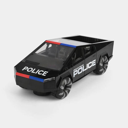 electric police pickup truck toy with lights sound spray LED wheels stunt action kids vehicle UK