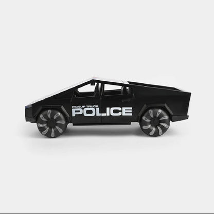 electric police pickup truck toy with lights sound spray LED wheels stunt action kids vehicle UK