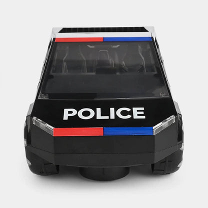 electric police pickup truck toy with lights sound spray LED wheels stunt action kids vehicle UK