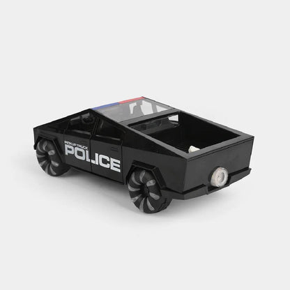 electric police pickup truck toy with lights sound spray LED wheels stunt action kids vehicle UK