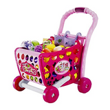 Kids Supermarket Shopping Cart with Light & Sound Toy