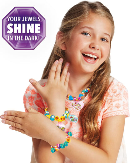 Kids making bracelets DIY craft kit activity