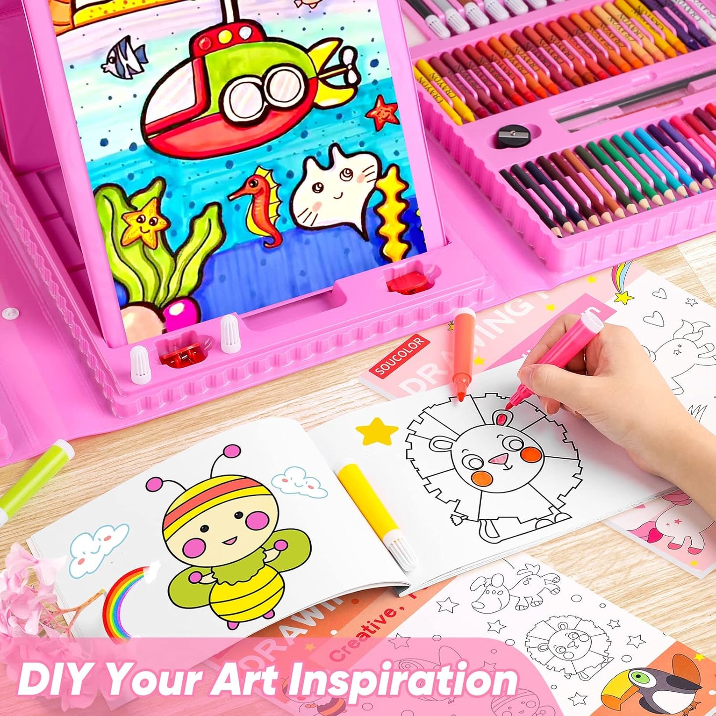 Kids writing kit with space theme design
