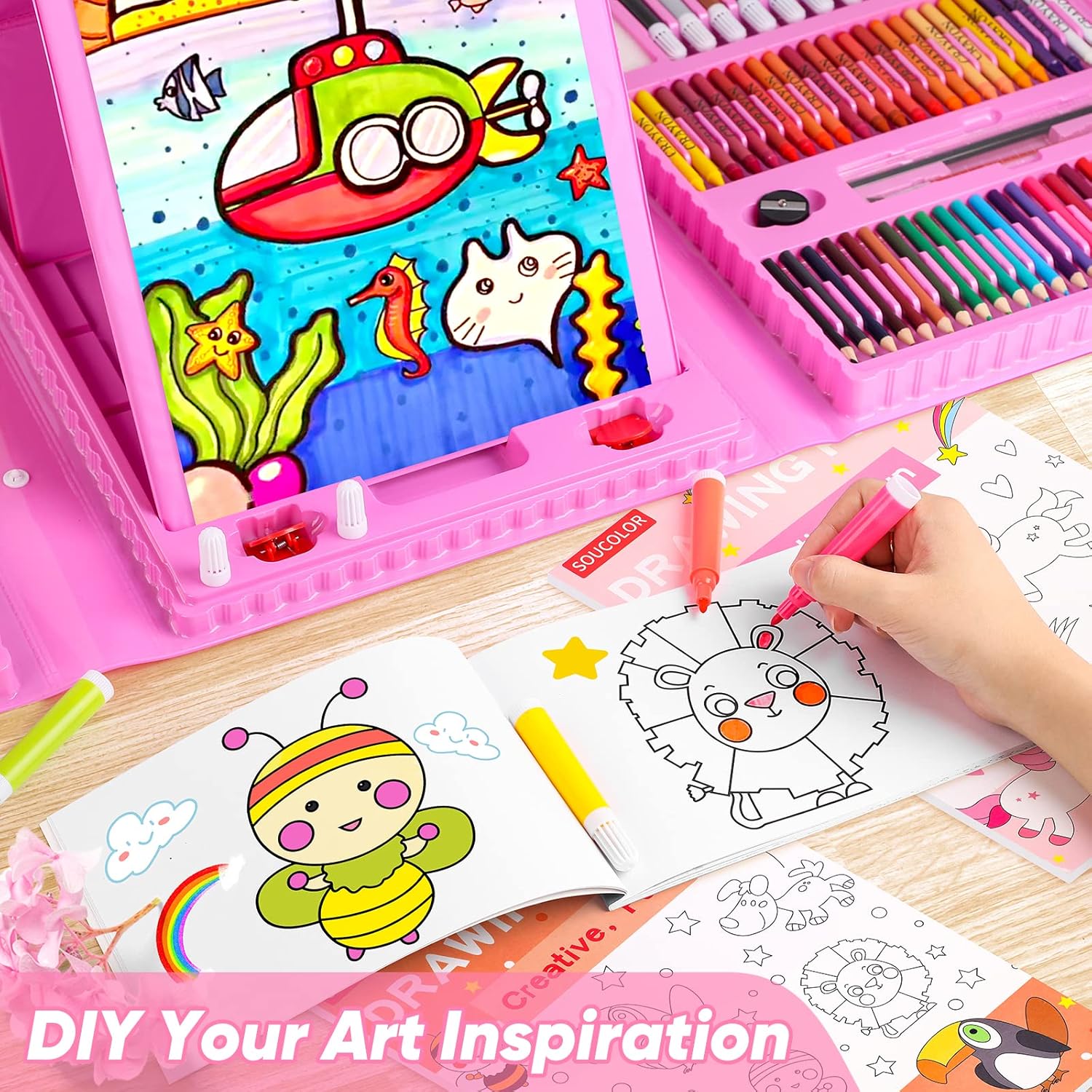 Kids writing kit with space theme design