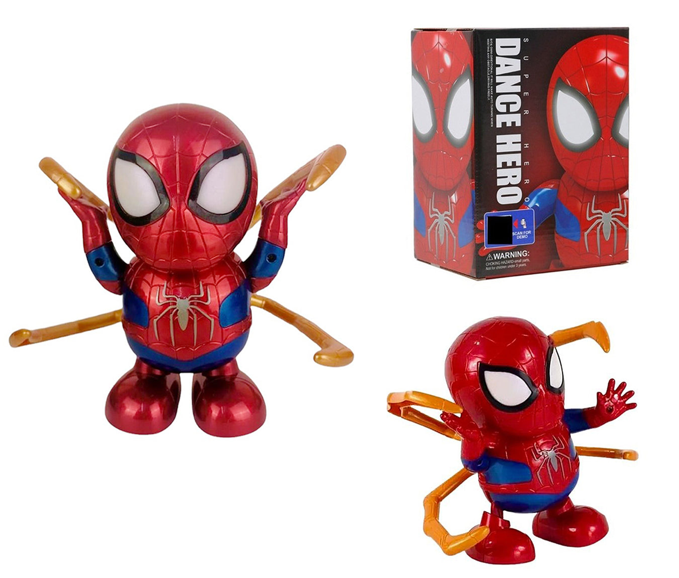 Light up musical Spiderman toy for children