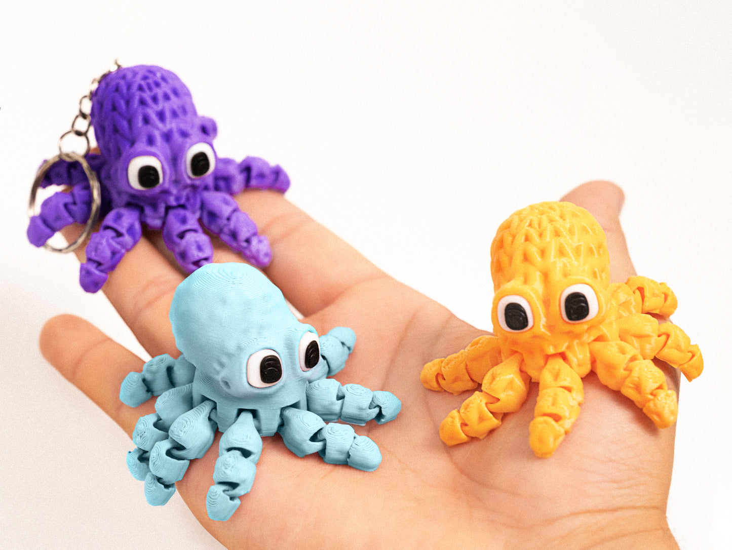 Adorable Octopus Keychain – Cute Car Key Ring & Fun Toy Accessory for Kids